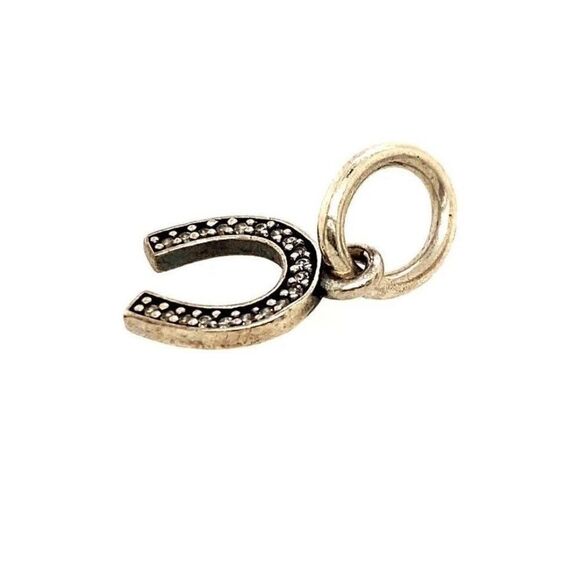 Pandora CZ Horseshoe Charm - Picture 1 of 3